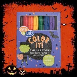 Gibby & Libby Halloween Gel Crayons 8 Pack